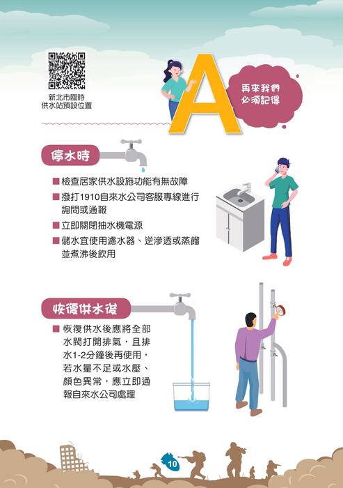 國防部「新版臺灣全民安全指引手冊《當危機來臨時：臺灣全民安全指引》」宣導圖片
